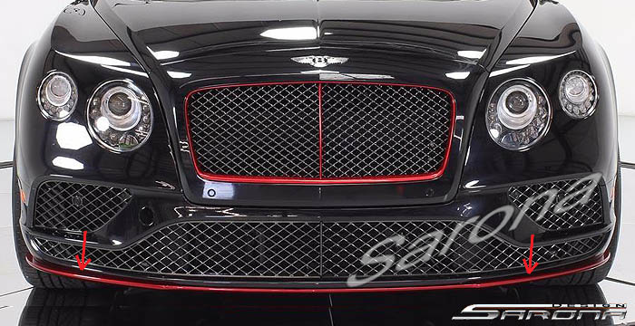 Custom Bentley GT  Coupe Front Add-on Lip (2016 - 2017) - $1190.00 (Part #BT-012-FA)